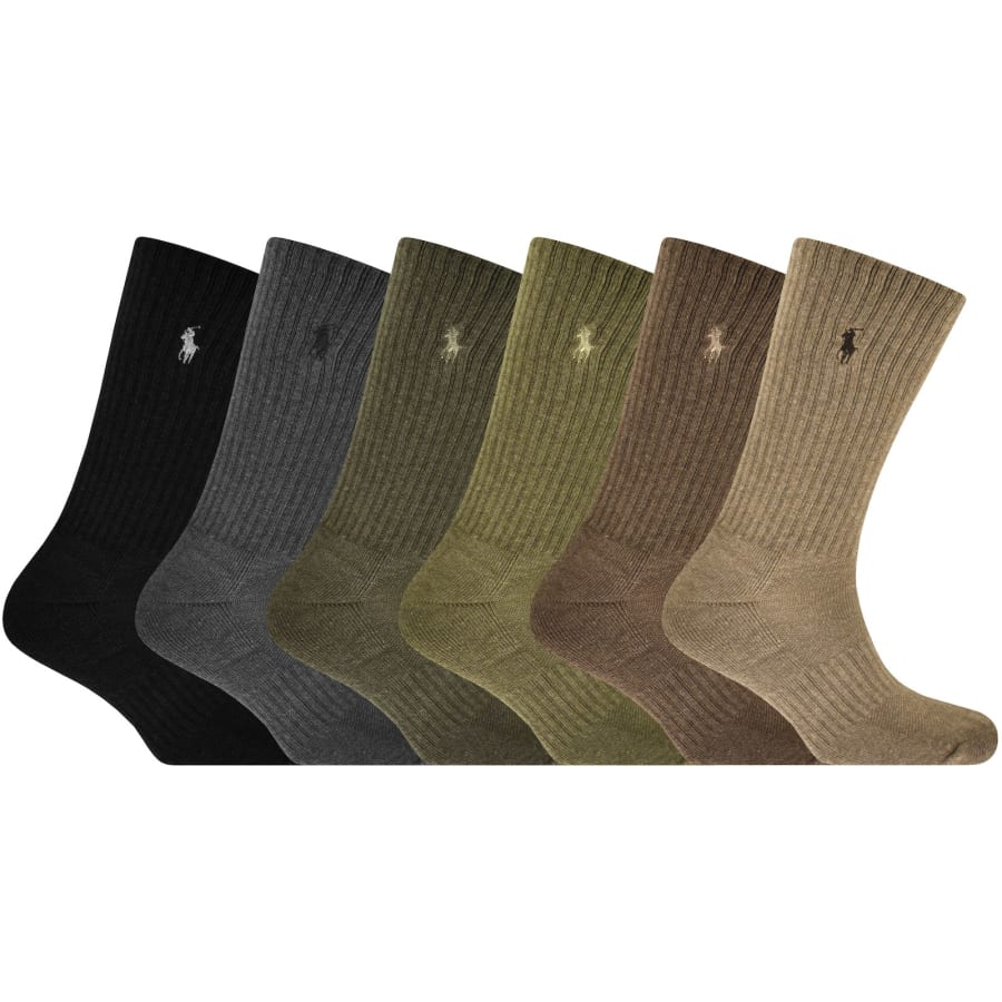 Polo ralph lauren classic crew socks 6 pack discount